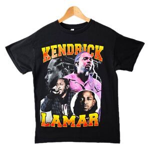 Kendrick Lamar Shirt Medium Black Graphic Hip Hop Vintage Style Rap Tee TDE
